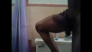 black bathroom bouncin