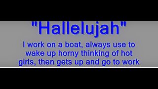 Straight horsehung sailor showing it off