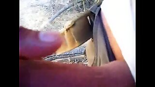 Extralarge phallus sucked in public