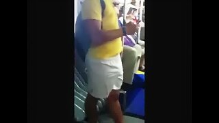 Big Bulge in White Shorts