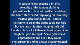 Extended footage - big cock on beach