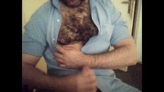 An excited hairy daddy
