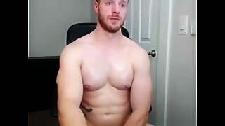 Beefy ginger with a very thick cock