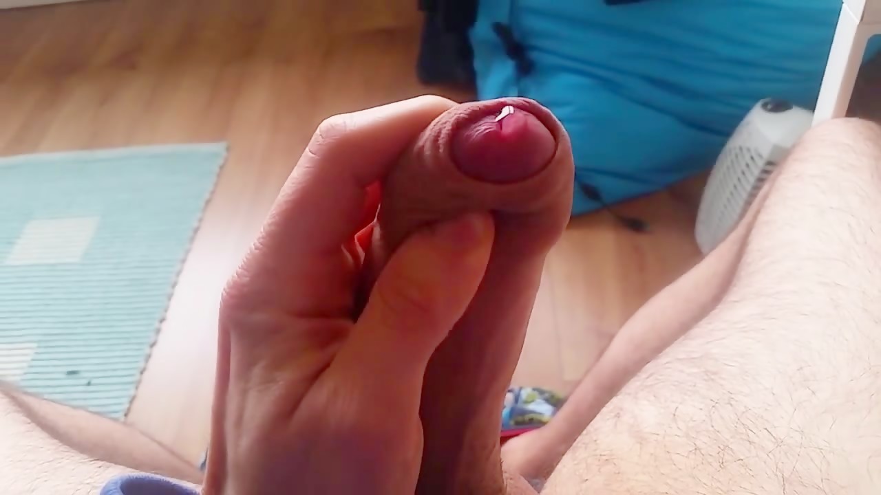 horny playing with precum