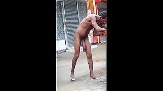 Overly Hung naked guy