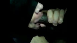 Talented deepthroater sucking the big cock of his life