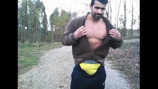 Nude in the park