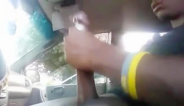Big dick in car