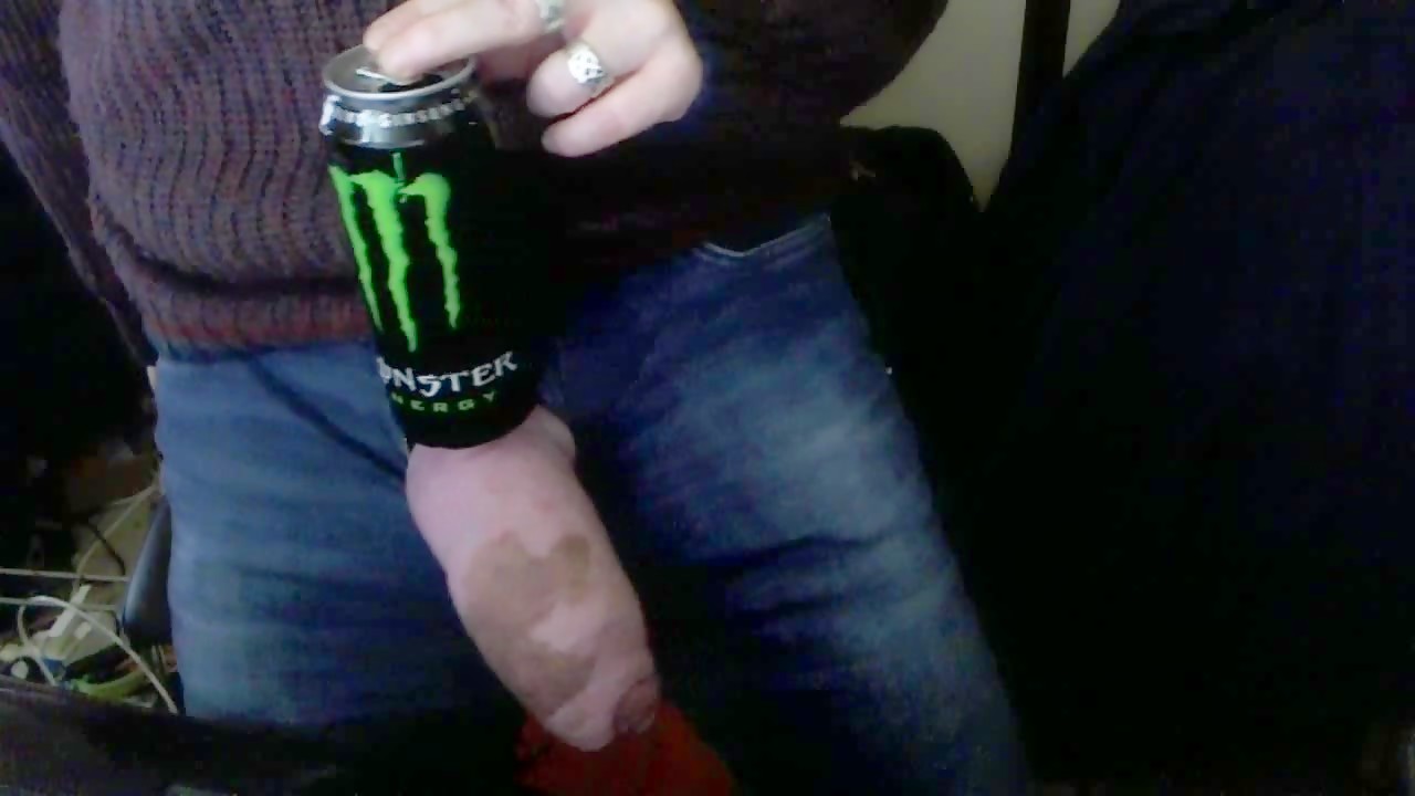 My pumped cock out of the fly of my pants