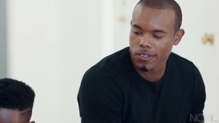 Black Muscle Twink gets fucked by BBC