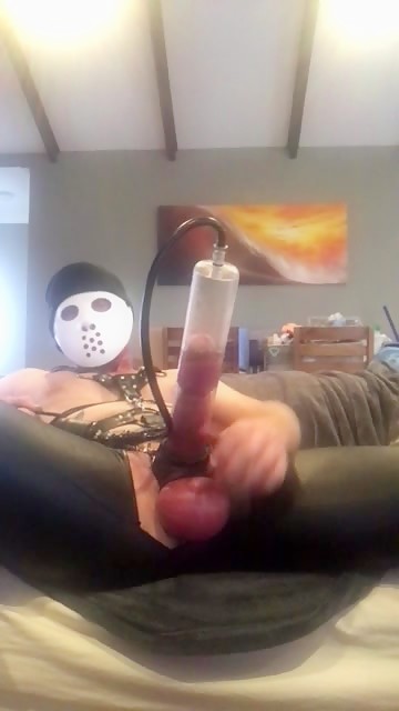 MAKING A MONSTER COCK.