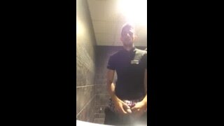 Hung waiter in restroom