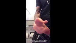 Chris Diamond plane bathroom (cumshot 4)