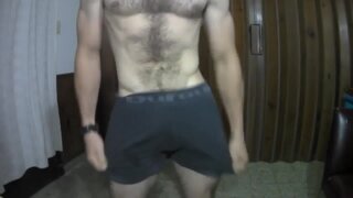 Hairy Muscled big cock Hairy Lad
