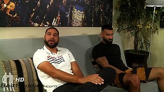 Big Manuel tricked into having a guy suck his huge cock