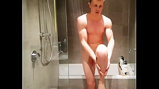 Thick cock in the shower