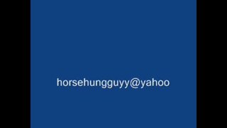 Horsehung guy cums
