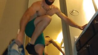 Sexy DILF Stroking Big Dick