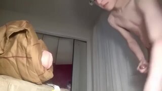 Big white boy destroying the fleshlight AIE60fps