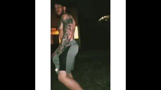 Alejandro Belmonte struts his snake