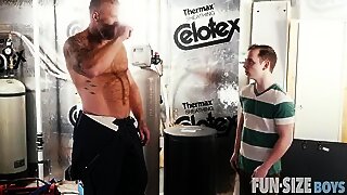 Cain Marko pounds Danny Wilcoxx