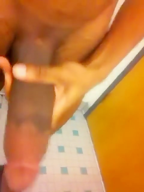 Shaking and Stroking his monstercock