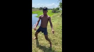 he got a lake leech on his dick