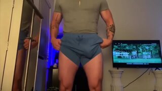 Tattooed Guy Monster White Cock