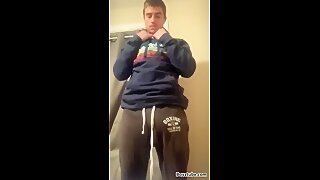 Big dick show-off and cum