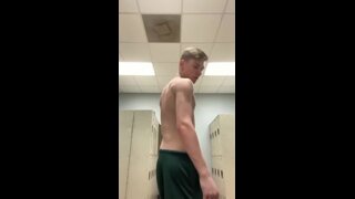 Hung twink showing off