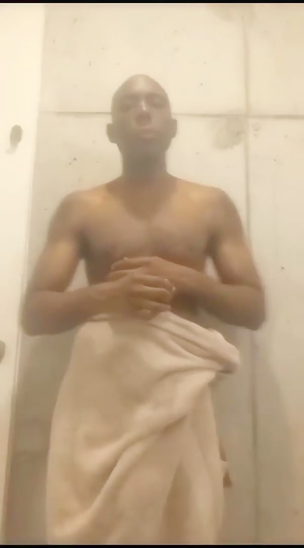 Naked in the bathroom