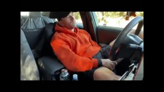 Vocal Bro Cranking One Out in His Car