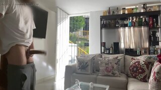 str8 guy's cock display