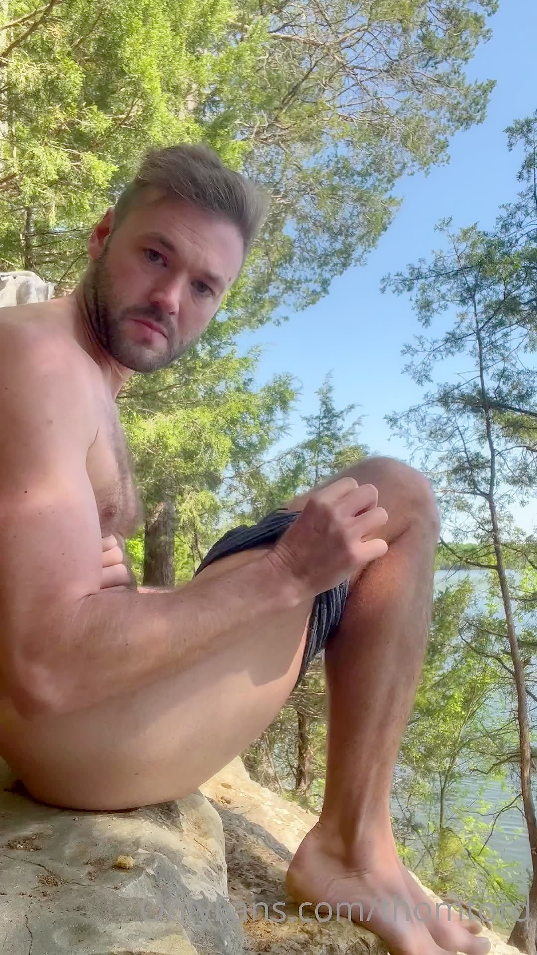 cumming by the river