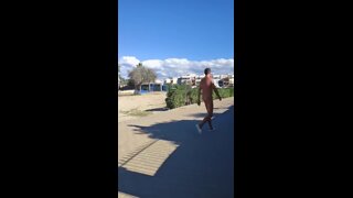 Strolling Hung Nudist