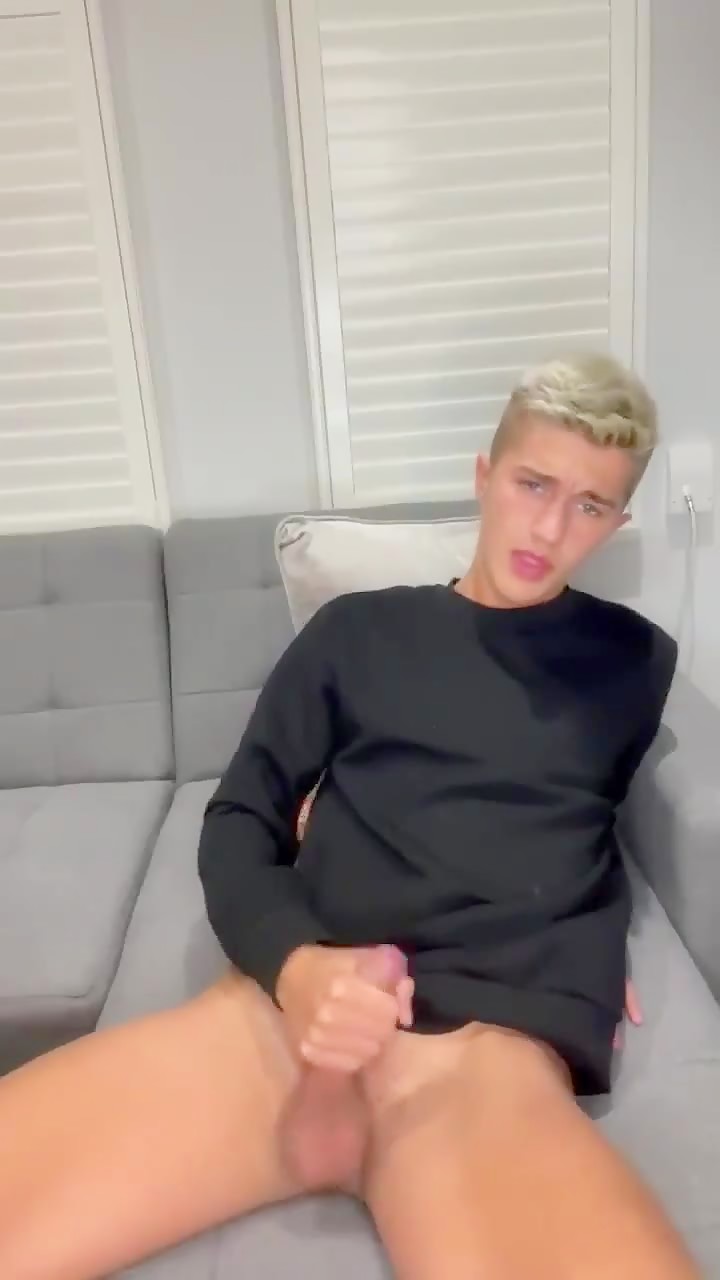 Gorgeous blond teen explodes