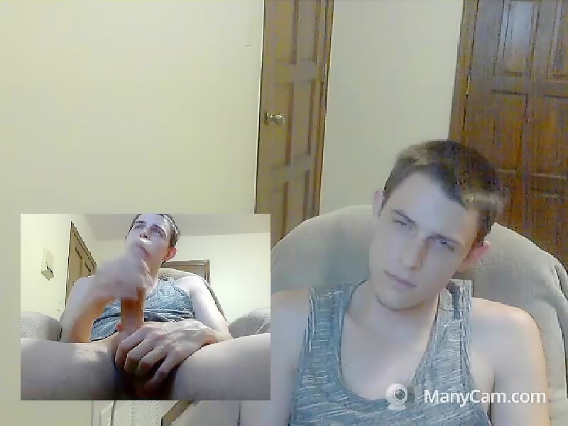 Stroking Hard Cock on Cam