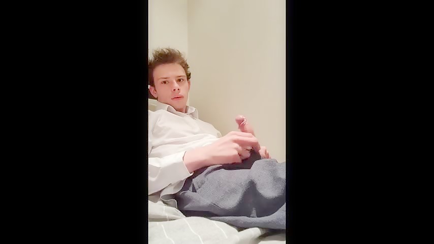 school boy jerks off