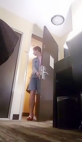 Handsome blond with glasses jerks for us