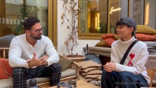 Hot Brawny Stud Fucks a Cumstarved Twink in His Hotel Room