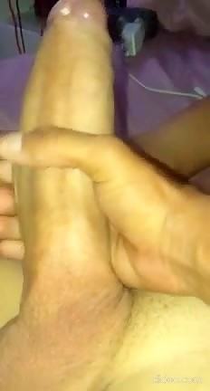 Sucking off huge dick
