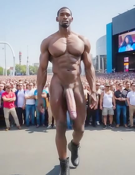 Ai generated black giant massive dick