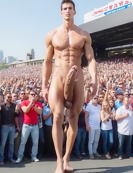 Ai giant men with massive dick