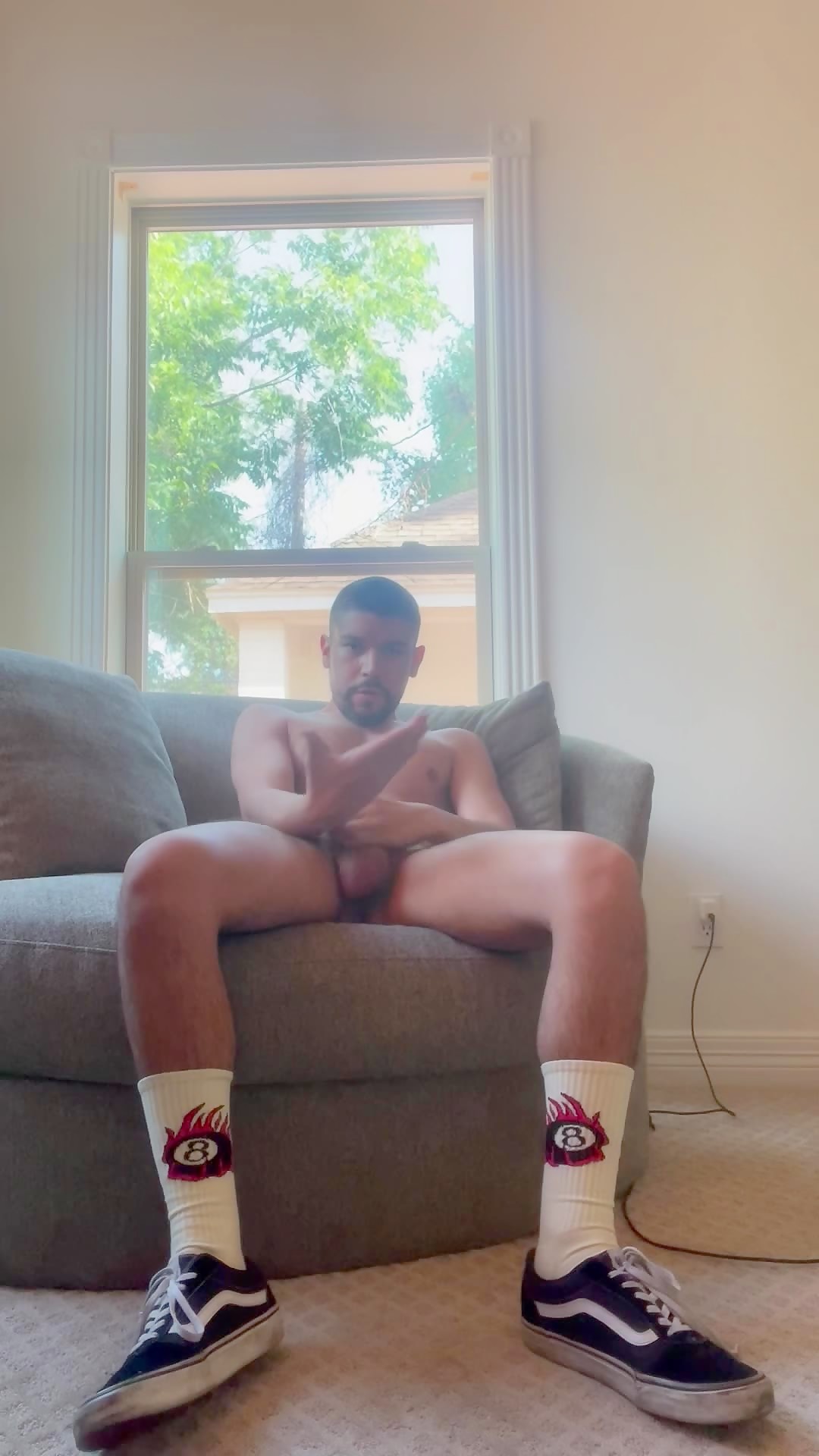 Hung thug latino shows off huge cock