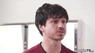 Busty shemale nurse lends a helping hand