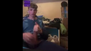 Youngster has a gigantic cock